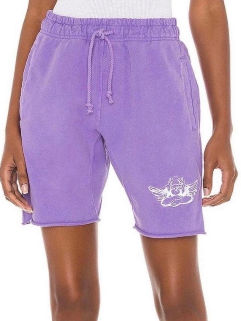 Boys Lie V3 Purple High Rise Shorts Medium